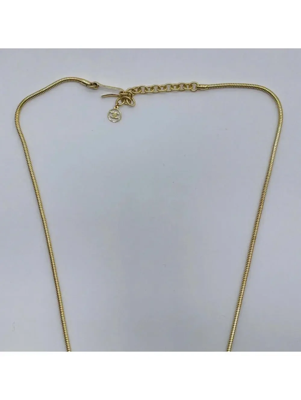 Authentic CHANEL Red Cube Necklace With Box Coco Mark Gold Logo
